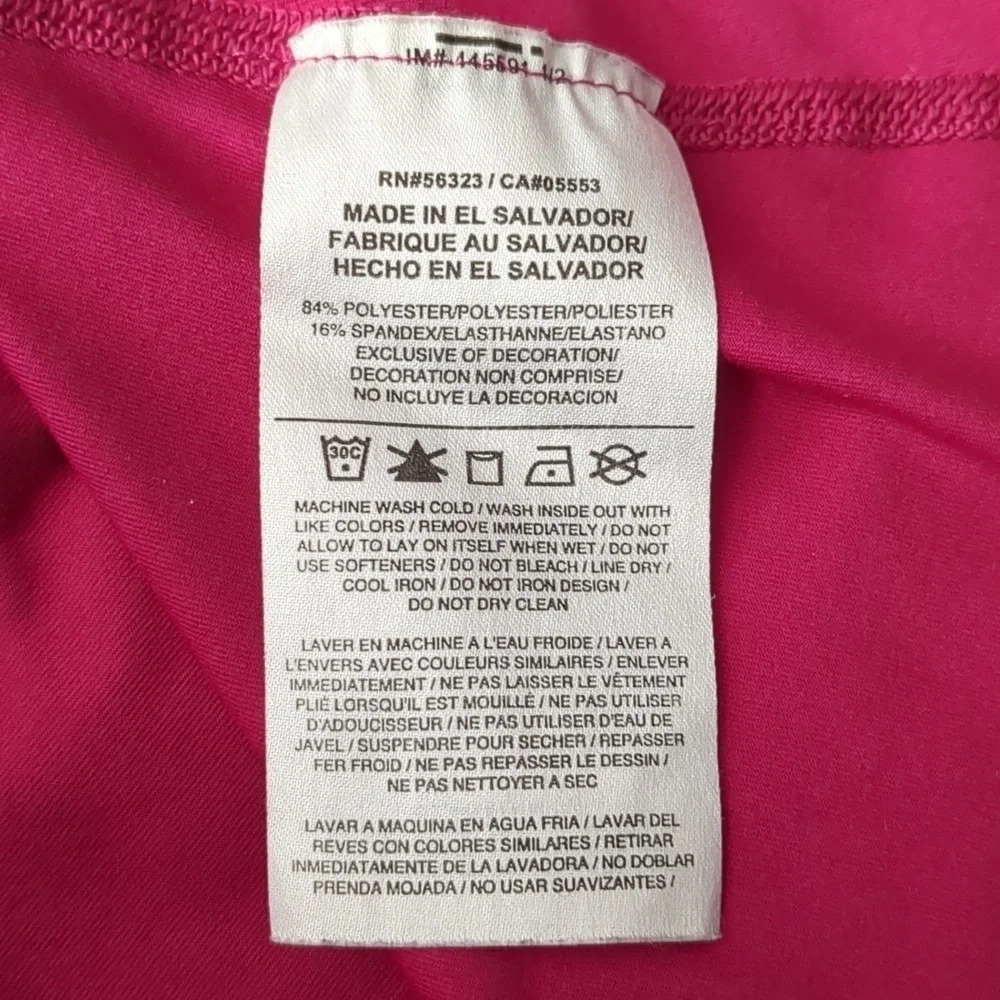 Nike Pro Dry Fit Top V Neck  Hot Pink M - Picture 8 of 9